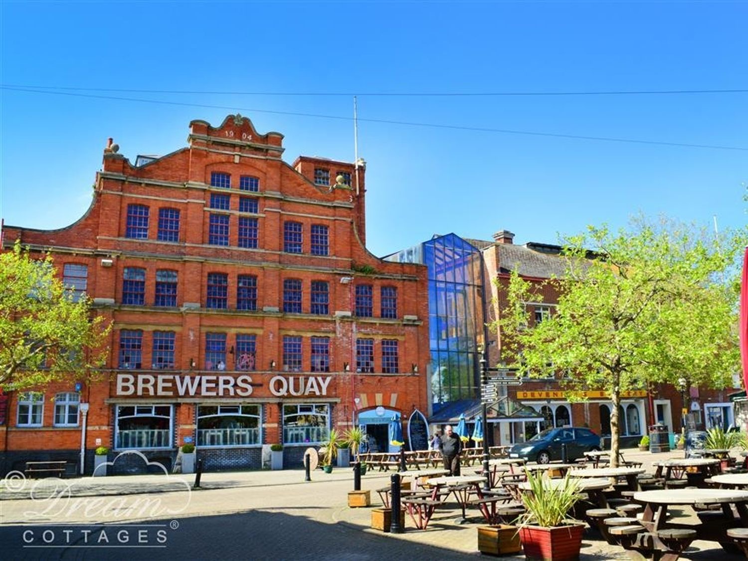 Brewers Quay, the red-brick former brewery beside Hope Square, Weymouth